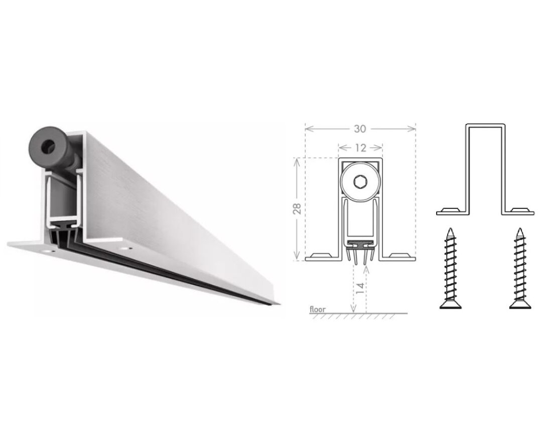 USZCZELKA OPADAJĄCA ALETTE A 730mm (>530mm) [K5-515-1A-0730]- fot-