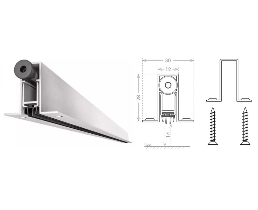USZCZELKA OPADAJĄCA ALETTE A 830mm (>630mm) [K5-515-1A-0830]- fot-