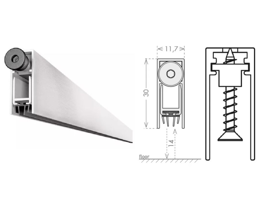 USZCZELKA OPADAJĄCA 1230 A 330mm (>280mm) [K5-505-1A-0330]- fot-