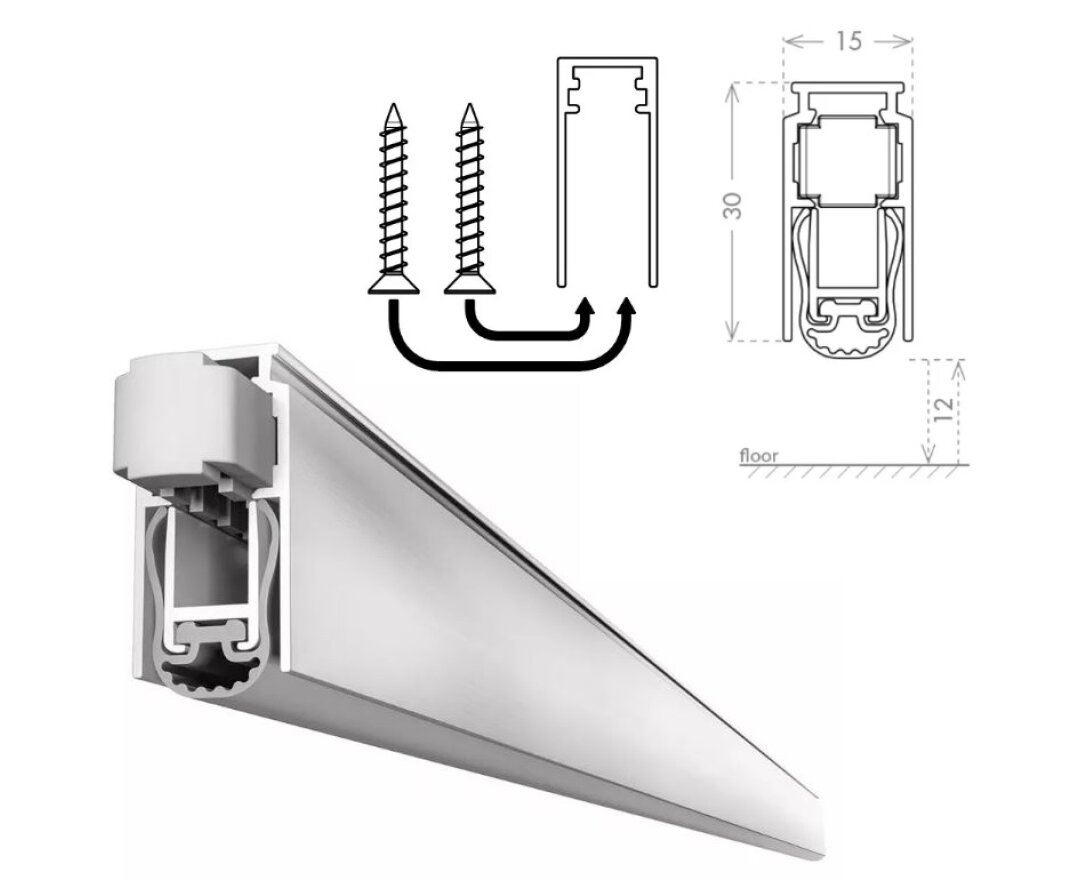 USZCZELKA OPADAJĄCA CHRONOSOFT 15x30 930mm [>780mm]- fot-