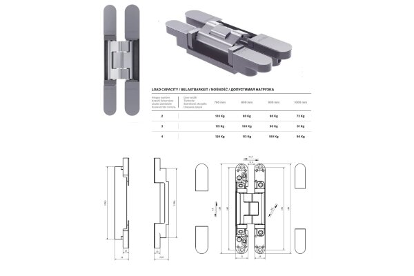 ZAWIAS CEMOM ESTETIC 1821/A polsoft Chrom satyna