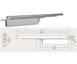 Samozamykacz Assa Abloy DC850 z szyną prowadzącą G896 Assa Abloy Srebrny EV1