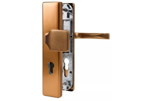 KLAMKO-GAŁKA JUNO 92WB (PZ) (F4) [GD 85-95mm] UE Brązowy