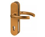 KLAMKA LOGO 72WB (PZ) (F4) [GD 85-95mm] UE Brązowy