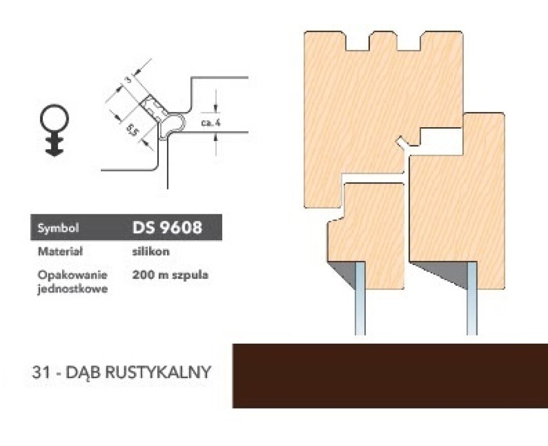 Uszczelka renowacyjna DS608 200m- fot-