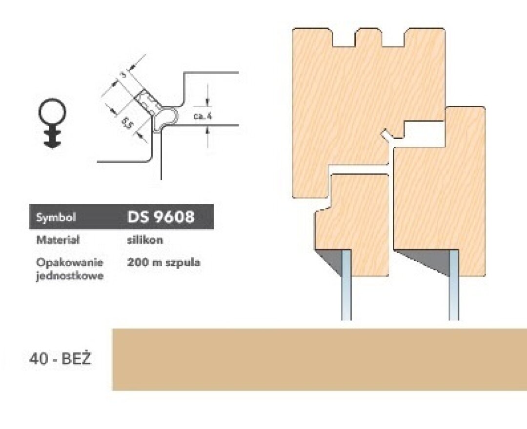 Uszczelka renowacyjna DS608 200m- fot-