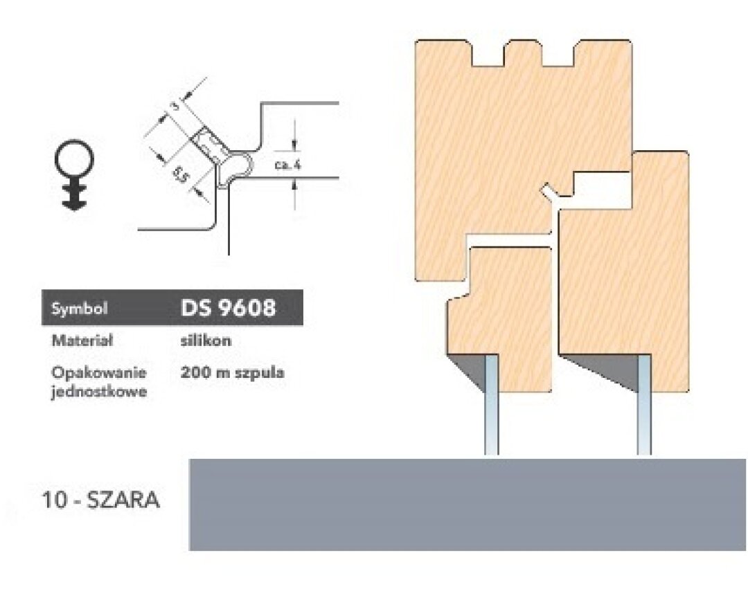 Uszczelka renowacyjna DS608 200m- fot-