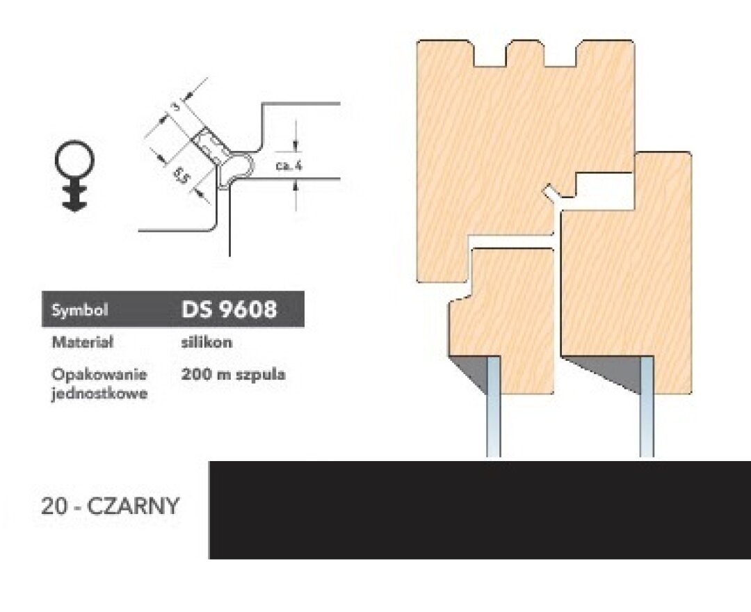 Uszczelka renowacyjna DS608 200m- fot-