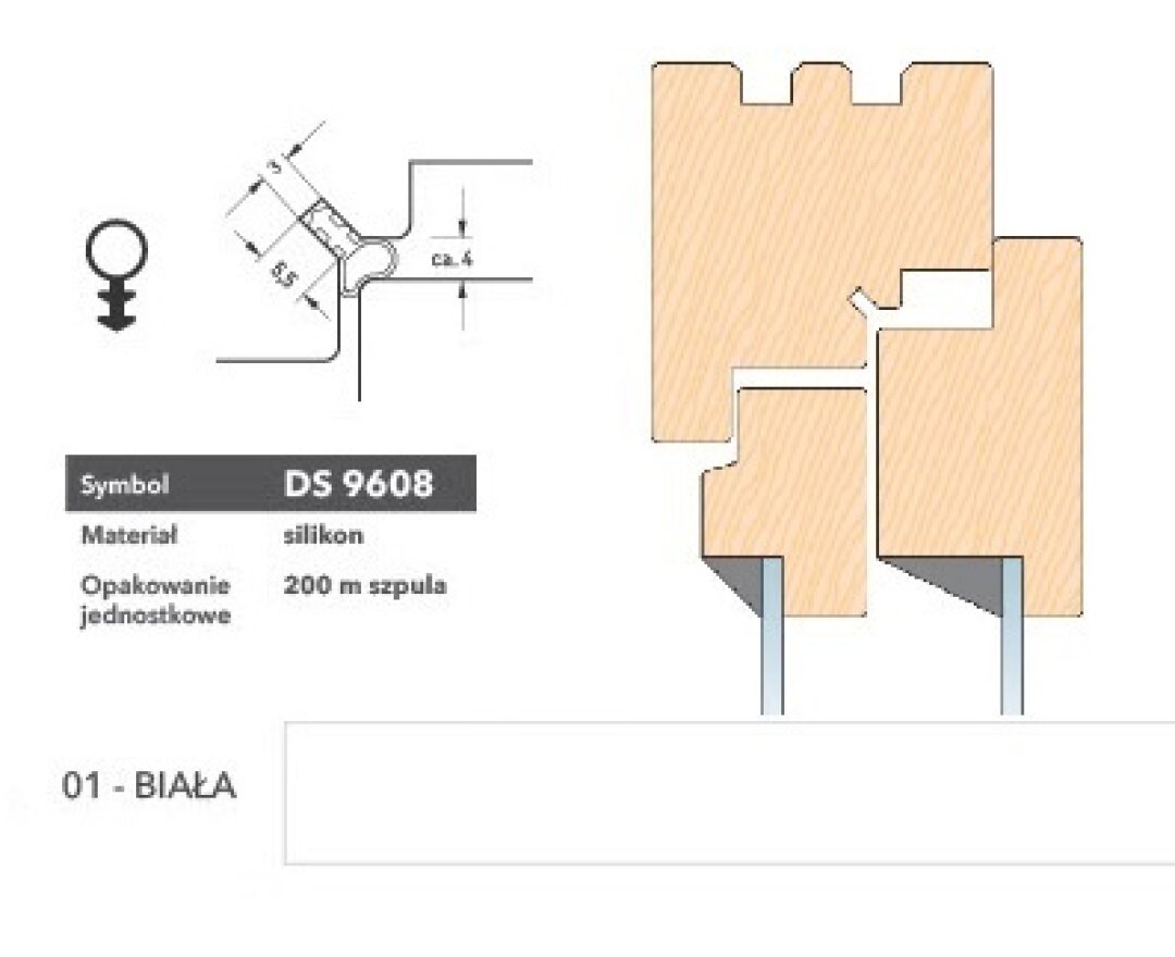 Uszczelka renowacyjna DS608 200m- fot-