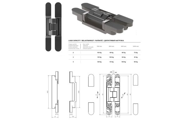 ZAWIAS CEMOM ESTETIC 1821/A polsoft Czarny