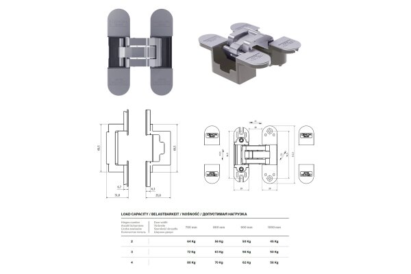 ZAWIAS CEMOM ESTETIC A601 polsoft Chrom satyna