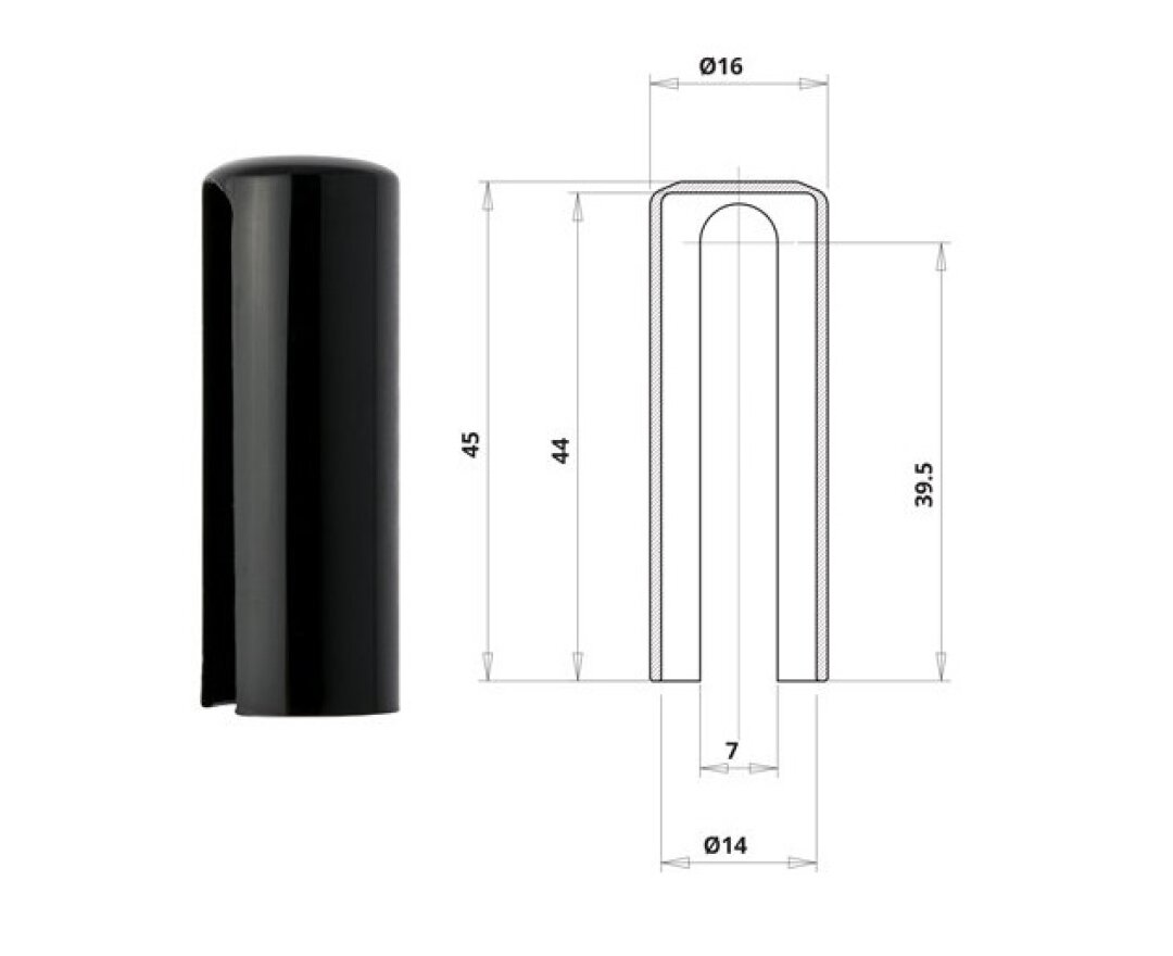 Osłonka nylon zawiasu @14 mm- fot-