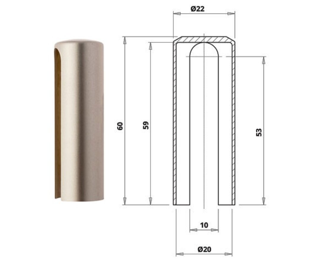 Osłonka zawiasu @ 20 mm- fot-