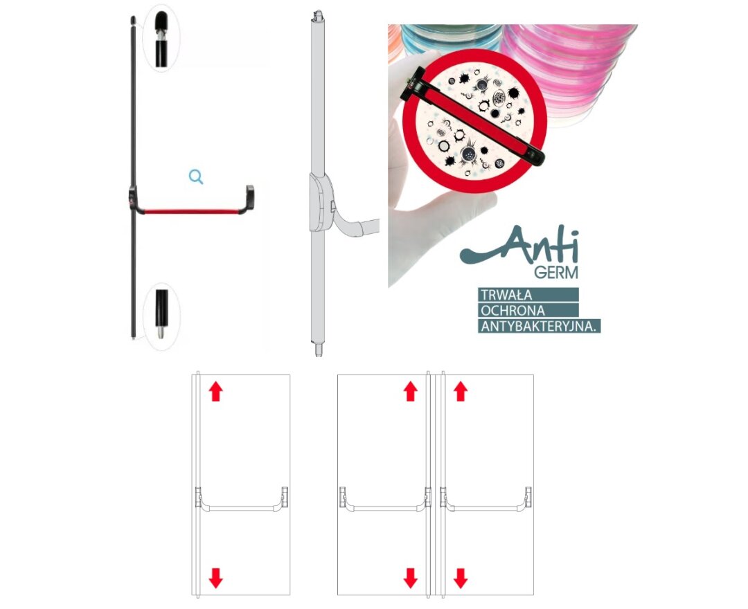 ZAMKNIĘCIE IDEA BOLT, DWUPUNKTOWE, RYGLOWANIE GÓRA/DÓŁ- fot-