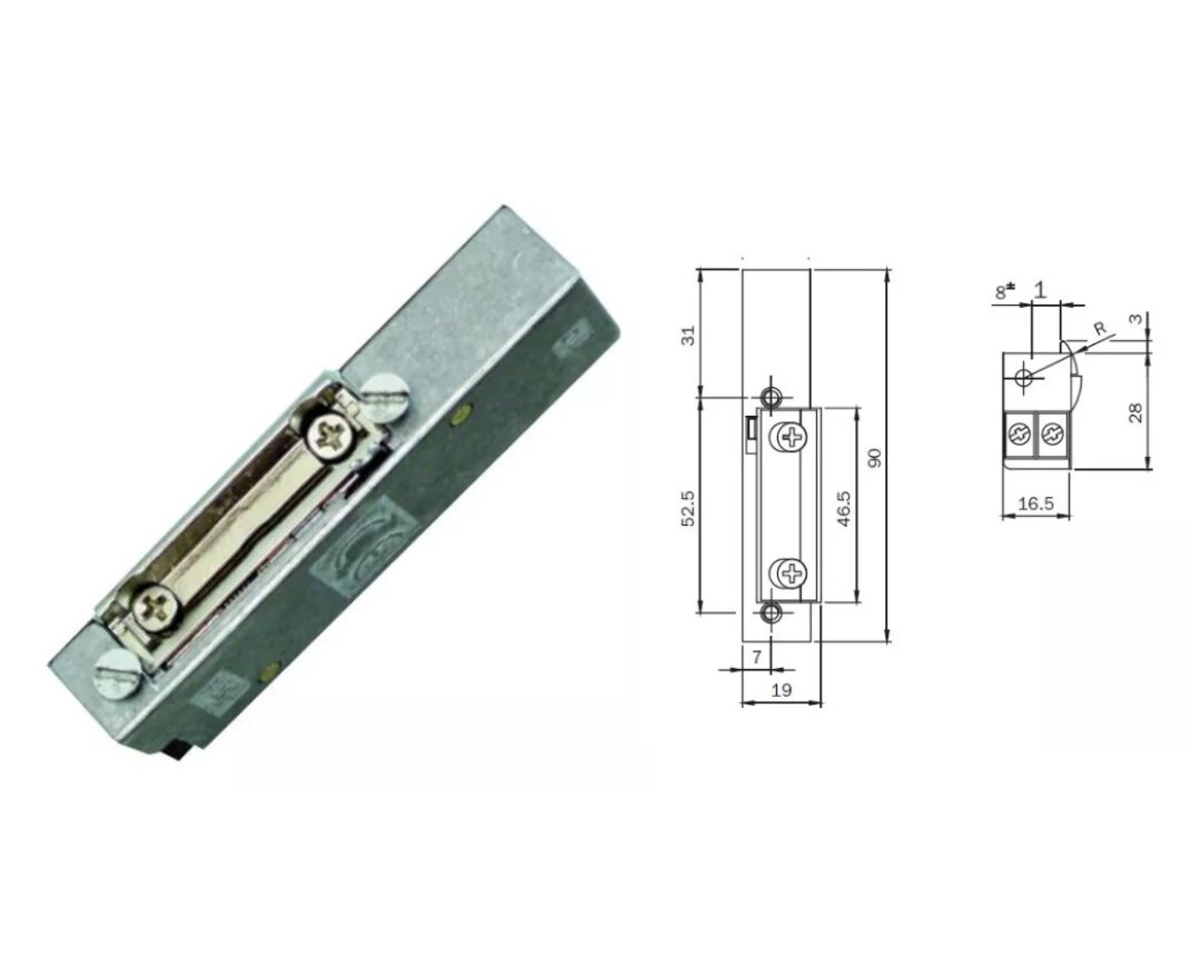 ELEKTROZACZEP 12V DO BLACH ZACZEPOWYCH, LEWY- fot-
