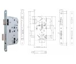 ZAMEK DINFIR3 PPOŻ., 72WB, E=65mm, 235x24x3 mm, KWADRAT 9mm, LEWY UE Biały