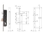 ZAMEK ELECTA 85WB, E=25mm, 290x22x3mm ISEO Stal nierdzewna