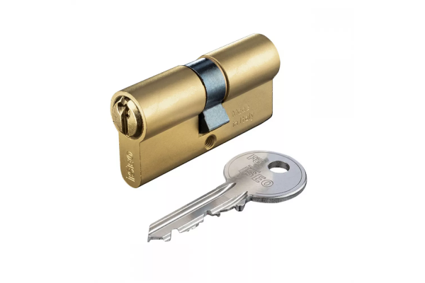 WKŁADKA BĘBENKOWA F5 DWUSTRONNA 25x30, 3 KLUCZE ISEO Mosiądz