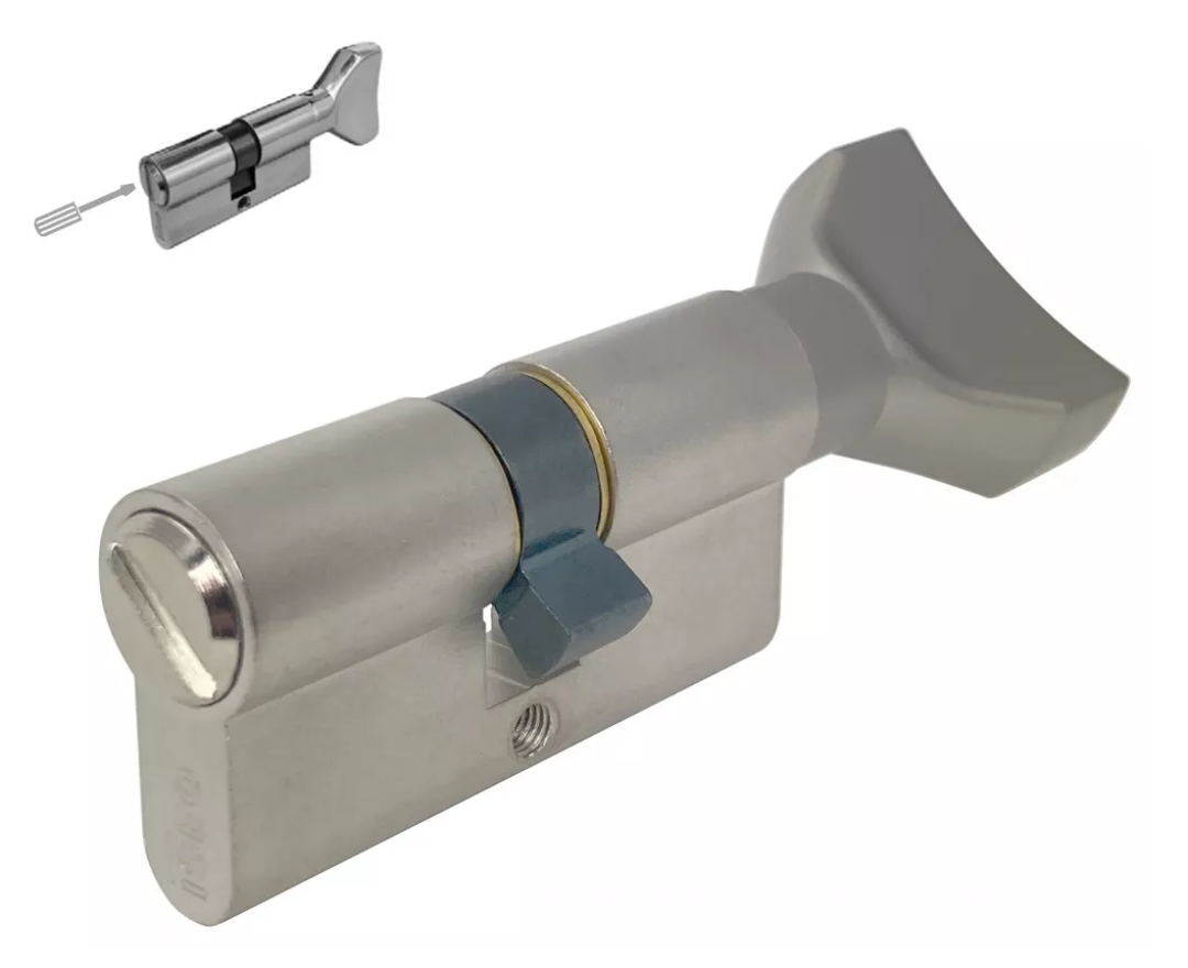 WKŁADKA BĘBENKOWA F5 DWUSTRONNA Z GAŁKĄ DO WC 30x30- fot-