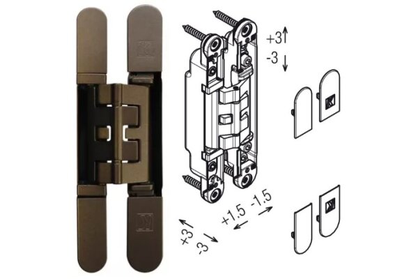 ZAWIAS WPUSZCZANY KUBICA K2460 20szt. Koblenz Brązowy