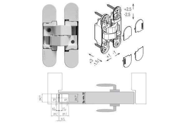 ZAWIAS WPUSZCZANY K1019 Koblenz Biały