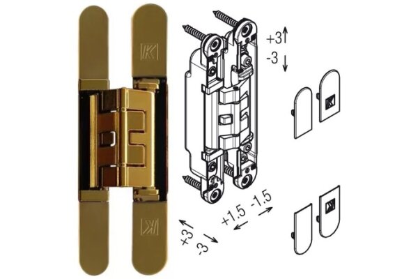 ZAWIAS WPUSZCZANY KUBICA K2460 20szt. Koblenz Złoty