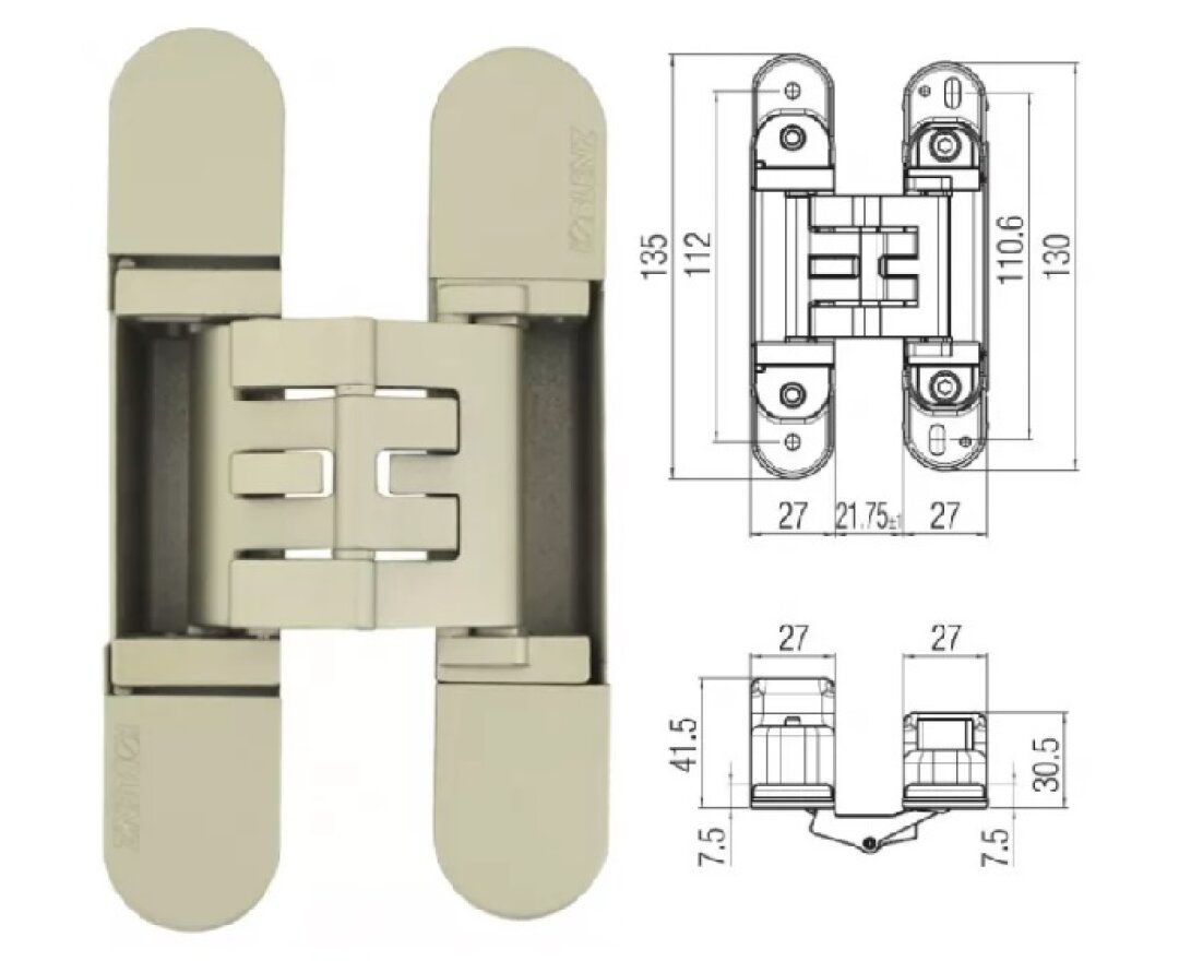 ZAWIAS WPUSZCZANY KUBICA K2760 20szt.- fot-