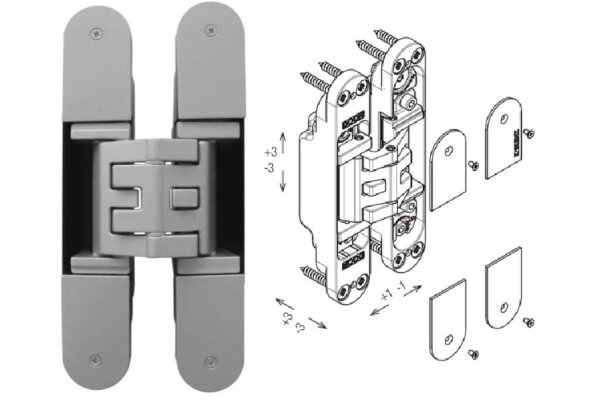 ZAWIAS WPUSZCZANY KUBICA K5080 Koblenz Chrom matowy