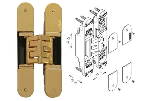 ZAWIAS WPUSZCZANY KUBICA K5080 12szt. Koblenz Złoty