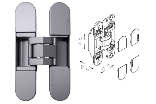 ZAWIAS WPUSZCZANY KUBI K7000 Koblenz Chrom matowy