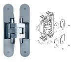 ZAWIAS WPUSZCZANY KINOX K7316 3-D Koblenz Stal nierdzewna