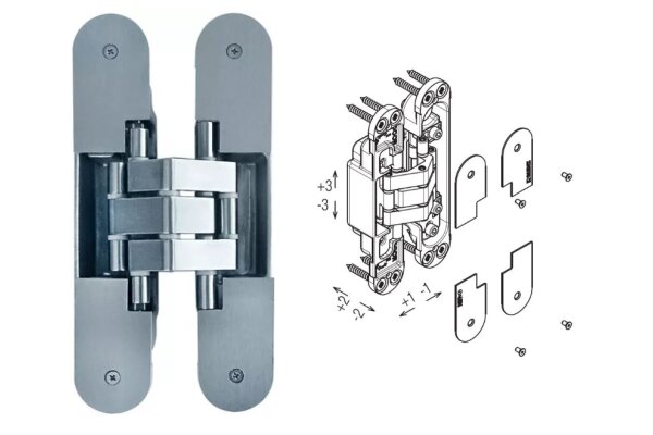 ZAWIAS WPUSZCZANY KINOX K7316 3-D Koblenz Stal nierdzewna