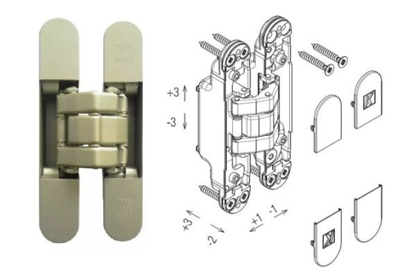 ZAWIAS WPUSZCZANY KARAKTER K8080 [80KG] 20szt. Koblenz Nikiel matowy