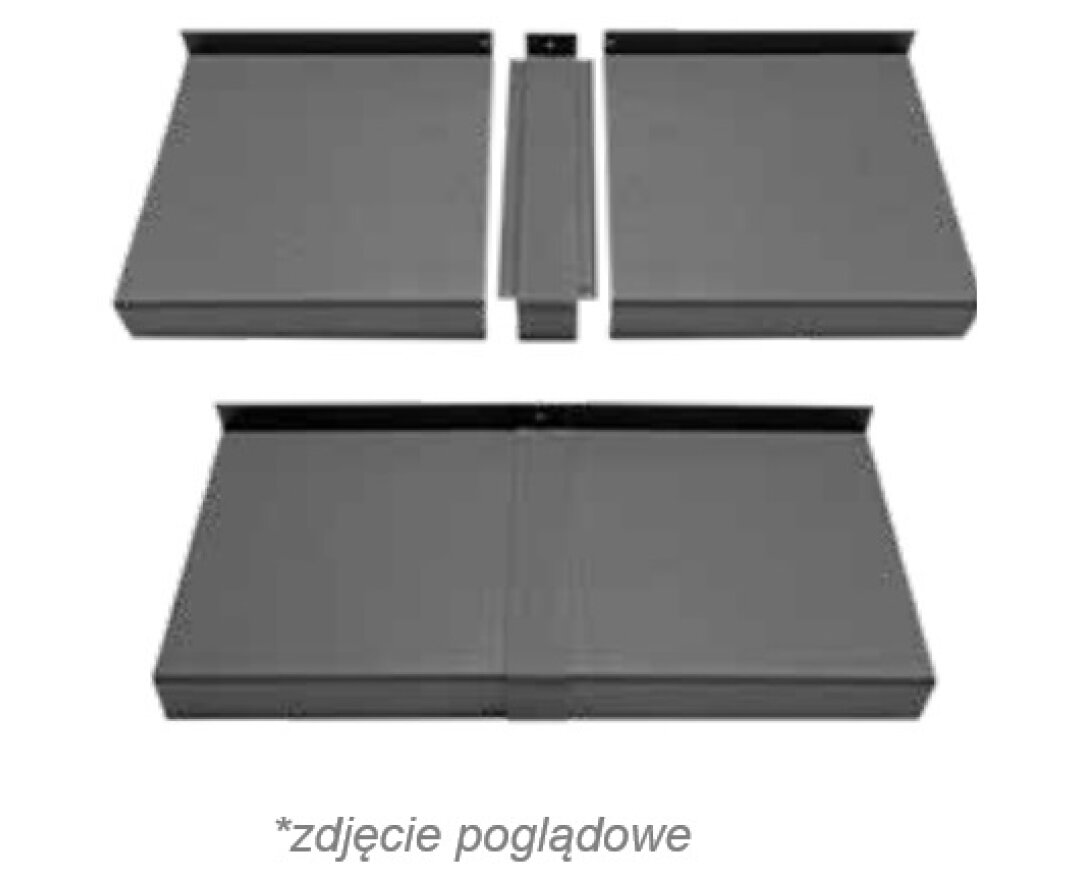 Łącznik aluminiowy prosty 180° ALURON do parapetów Classic- fot-