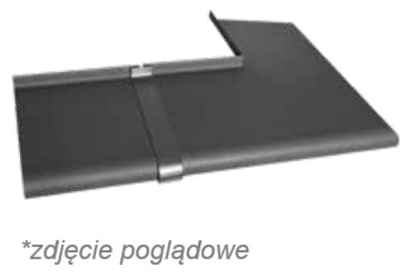 Łącznik aluminiowy prosty 180° ALURON do parapetów Soft line aluron Ciemny brąz C34