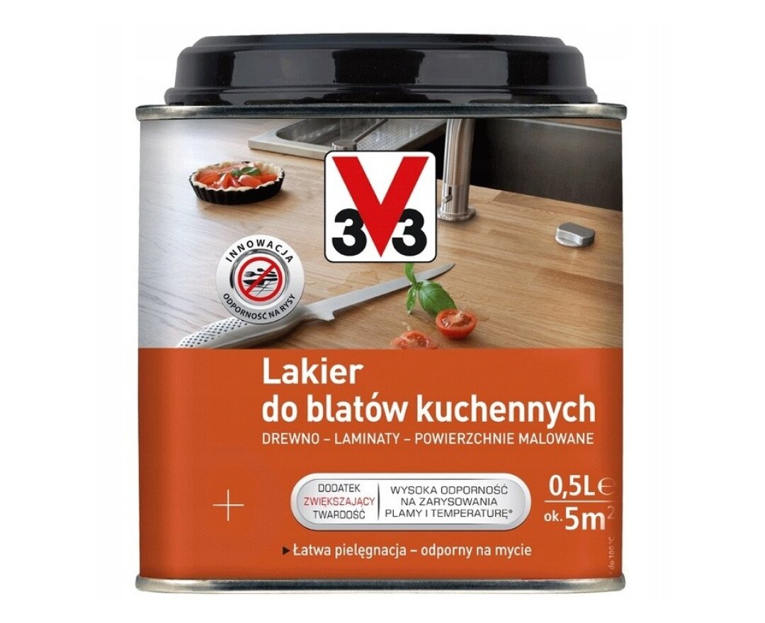 Lakier do blatów kuchennych 0,5L- fot-