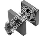 BLOKADA WC KWADRATOWA 019 [POKRĘTŁO VINTAGE] CC Linea Cali Chrom matowy
