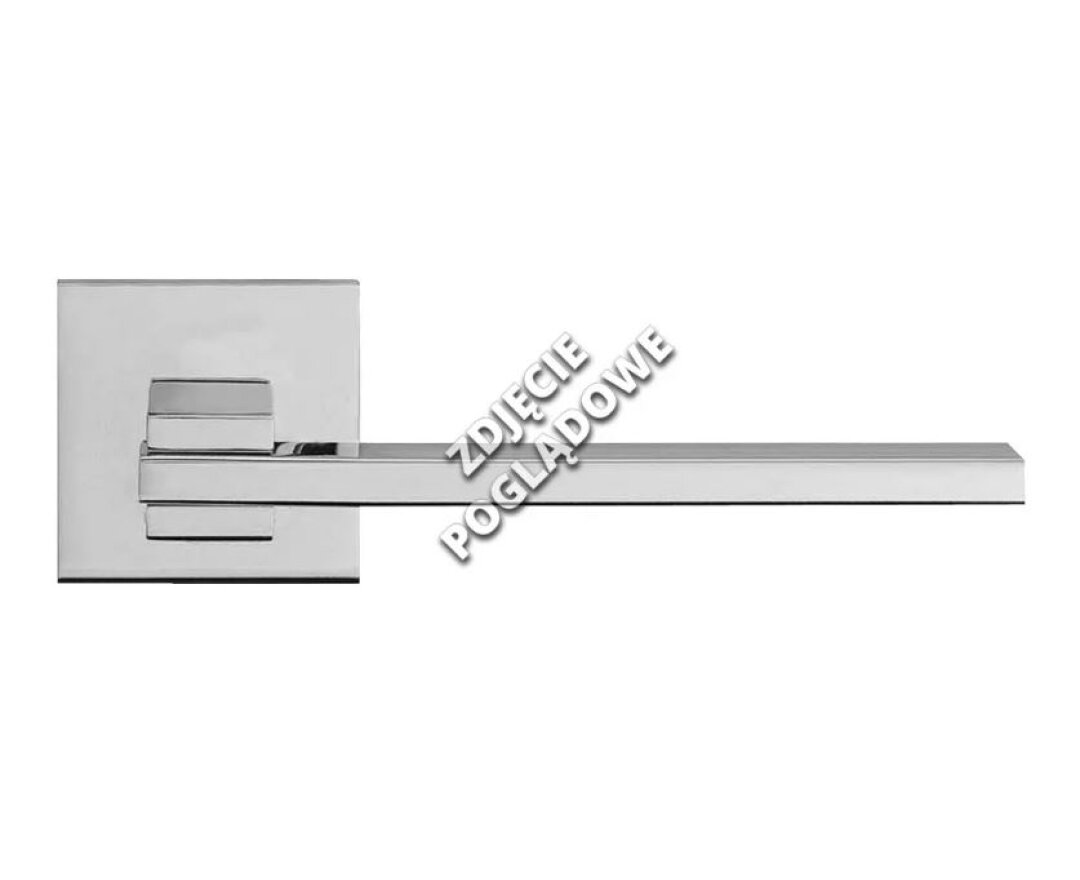 KLAMKA SLIM SZYLD KWADRATOWY 019 CC- fot-