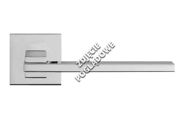 KLAMKA SLIM SZYLD KWADRATOWY 019 CC Linea Cali Chrom matowy
