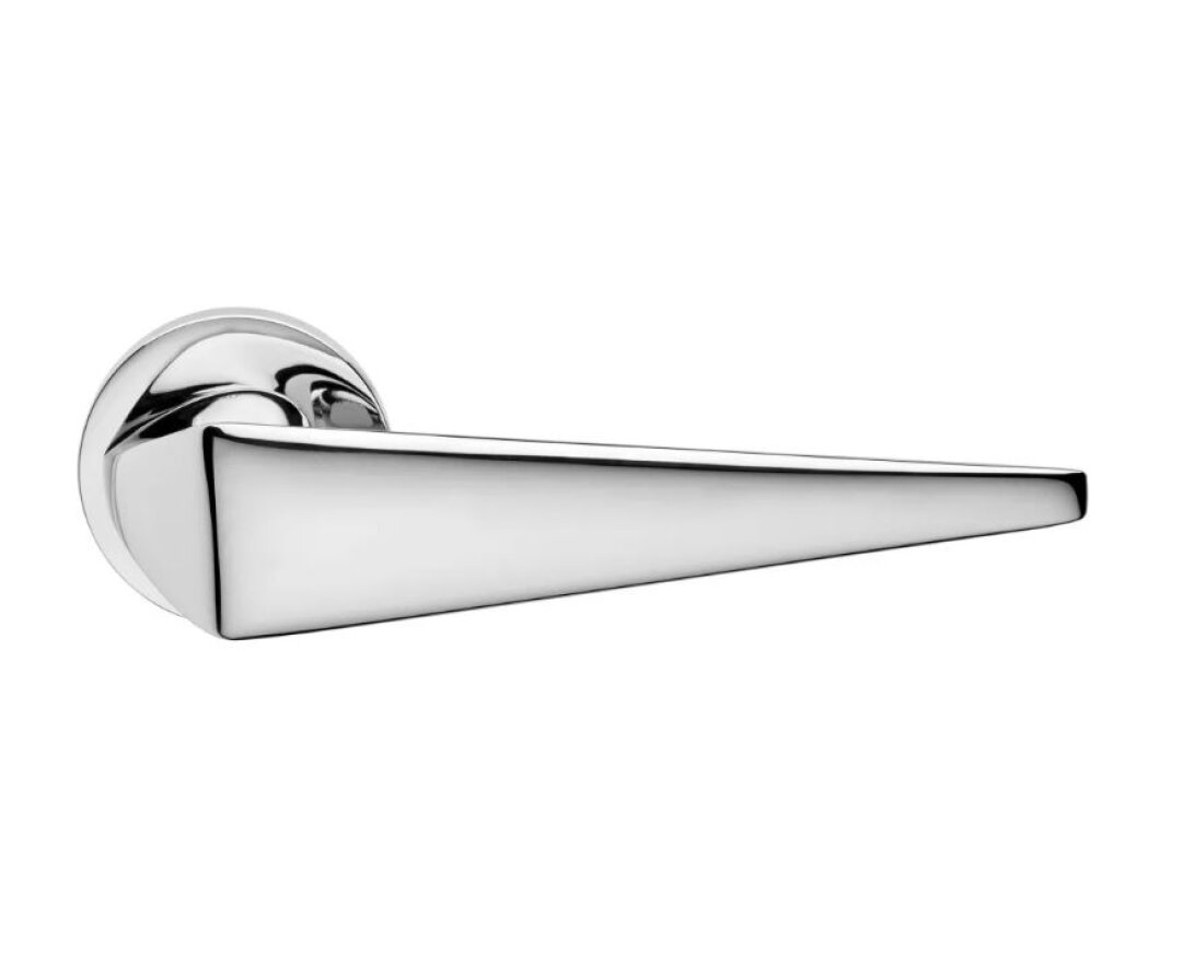 KLAMKA KOMFORT SZYLD OKRĄGŁY 023 CR- fot-