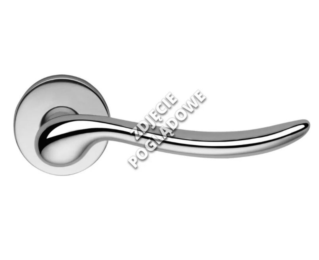 KLAMKA BETA SZYLD OKRĄGŁY 027 CR- fot-