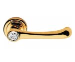 KLAMKA IDEA CRYSTAL SZYLD OKRĄGŁY 103 OZ Linea Cali Złoty