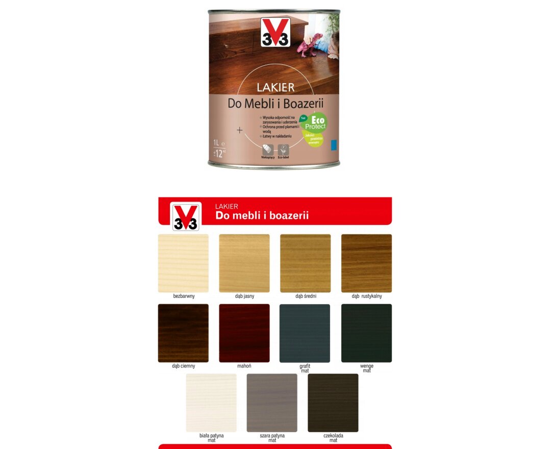 Lakier do mebli i boazerii 0,5L- fot-