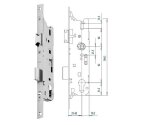 Zamek do drzwi zewnętrznych 803 20/45/92/8 PZ Fuhr Ocynk srebrny