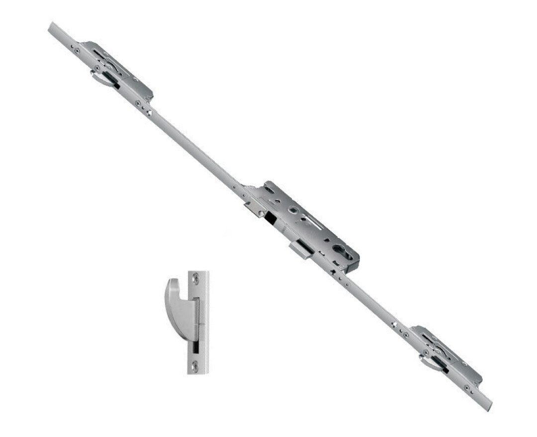 Zasuwnica drzwiowa 859 20/55/92/8 sterowana klamką – haki- fot-