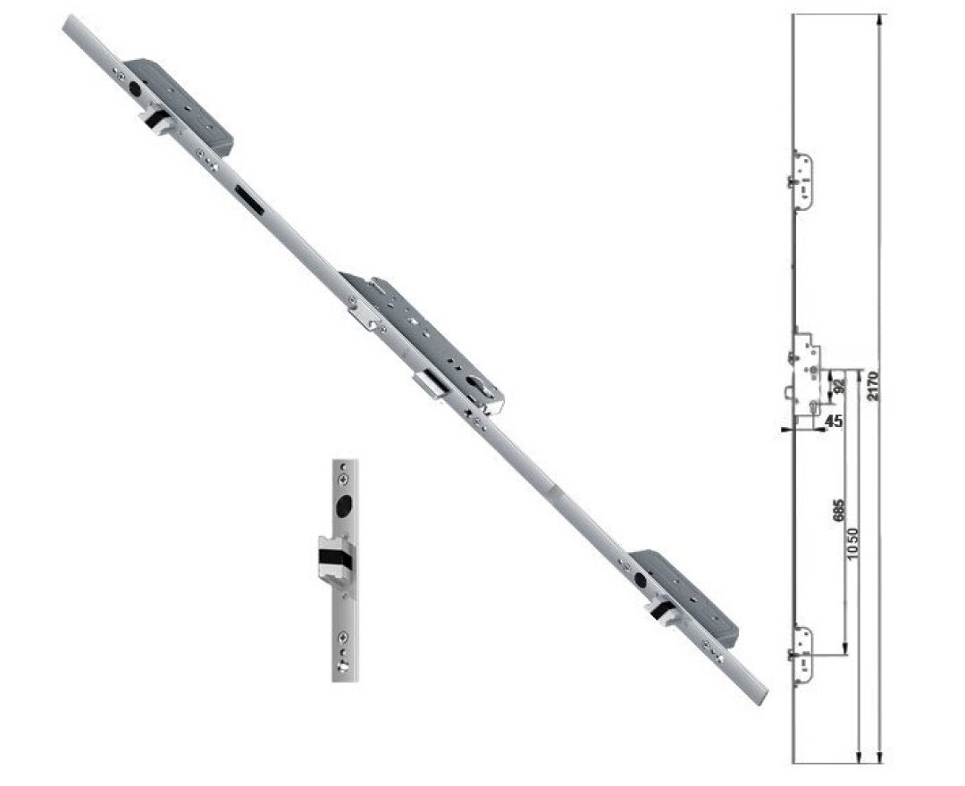 Zasuwnica drzwiowa 833 20/45/92/8 automat – języki- fot-