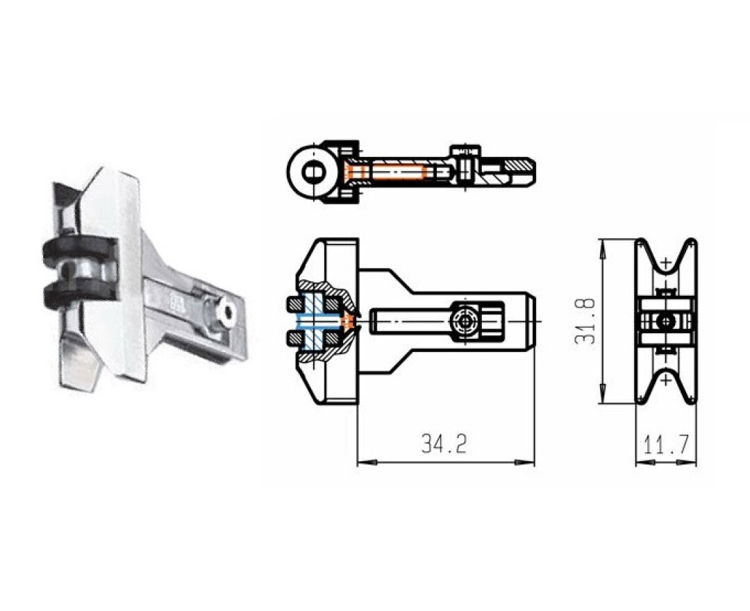 Rolka wymienna dormas 35 mm- fot-