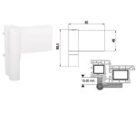 Zawias do drzwi PVC KT-SV 15-20 Dr.Hahn Biały
