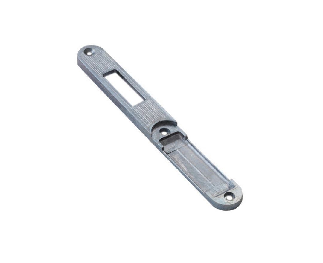 Blacha zaczepowa zamka głównego bez ślizgu języka, do drzwi bezprzylgowych- luz 4mm- fot-