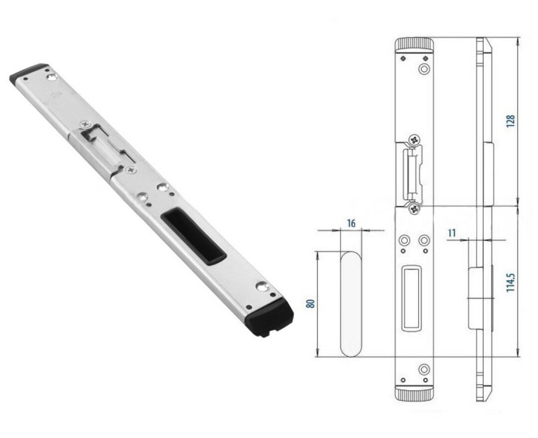 Zaczep zamka głównego prawy - REHAU S730- fot-